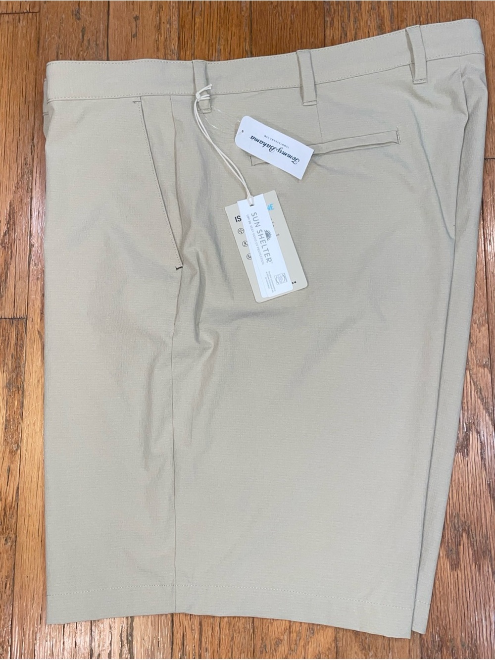 Tommy Bahama Men’s 44, 46 Chip Shot Short IslandZone UPF 30 Stone Khaki 10” NEW